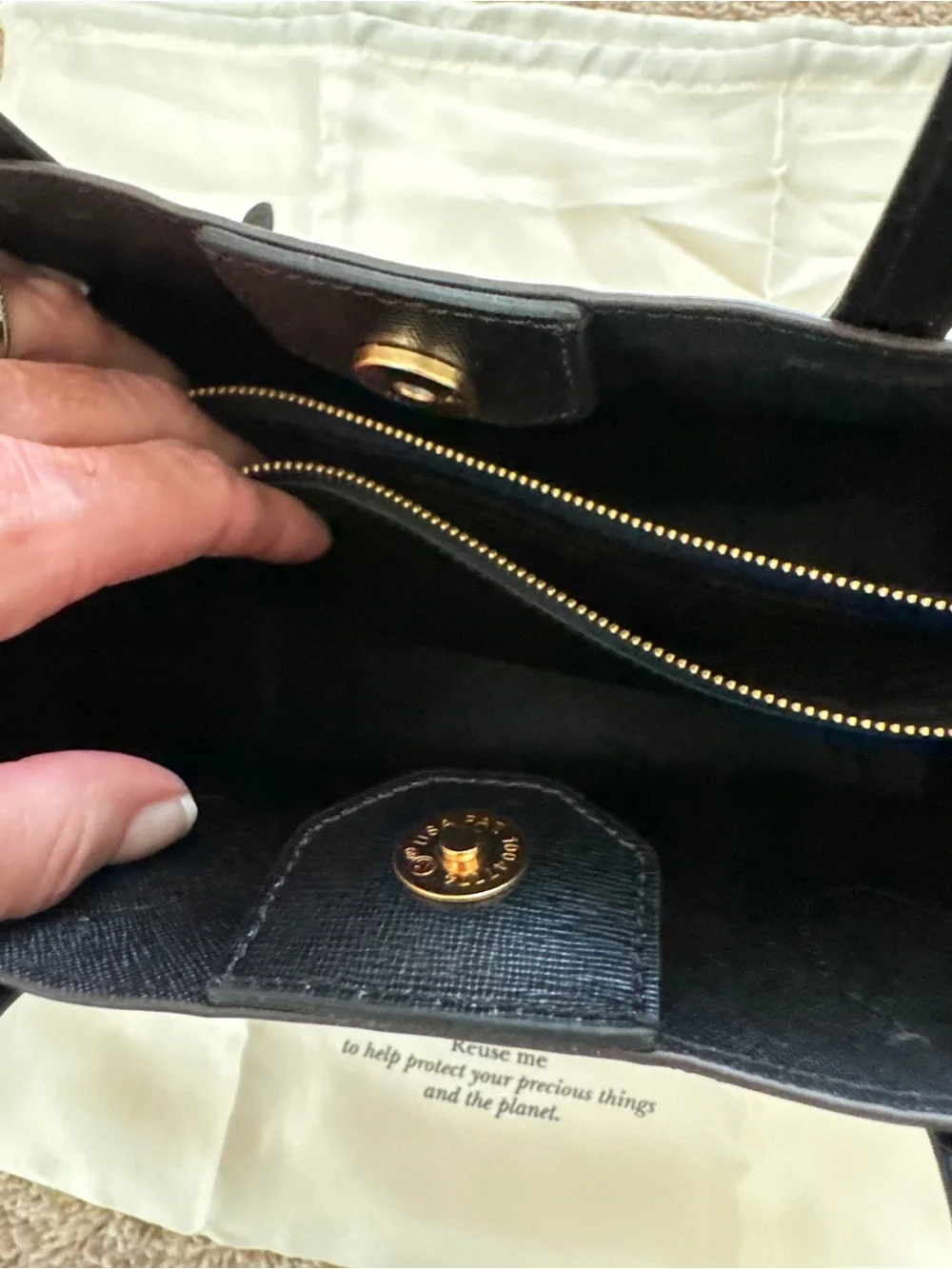 Kate Spade Leopard Print Leather Tote - Brown/Black